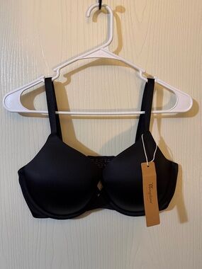 Wingslove Women’s Black Bra - Smooth Everyday Support Size 38DD NWT